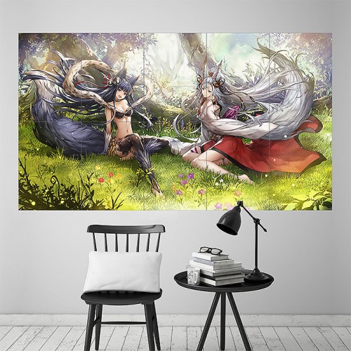 Yuel und Societte Granblue Fantasy  Wand-Kunstdruck Riesenposter 