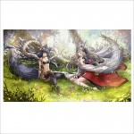 Yuel und Societte Granblue Fantasy  Wand-Kunstdruck Riesenposter 