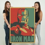 Iron Man Retro Style Block Giant Wall Art Poster