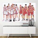 Slam Dunk Basketball Anime  Block Giant Wall Art Poster 