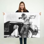 James Dean and Elizabeth Taylor in Giant Block Giant Wall Art Poster