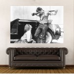 James Dean and Elizabeth Taylor in Giant Block Giant Wall Art Poster