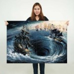 Maelstrom Fluch der Karibik  Wand-Kunstdruck Riesenposter