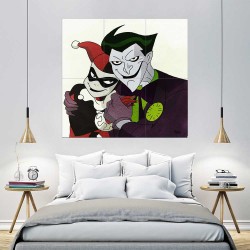 Joker und Harley Quinn Comic  Wand-Kunstdruck Riesenposter (P-2193)