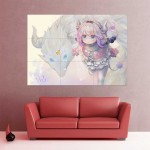 Kanna Kamui Miss Kobayashi's Dragon Maid V.3  Wand-Kunstdruck Riesenposter 