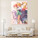 Tohru and Kanna Kamui Love Kobayashi Miss Kobayashi's Dragon Maid  Wand-Kunstdruck Riesenposter 