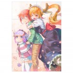 Tohru and Kanna Kamui Love Kobayashi Miss Kobayashi's Dragon Maid  Wand-Kunstdruck Riesenposter 