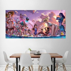 Overwatch Pool Party Block Giant Wall Art Poster (P-2209)