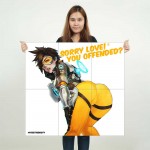 โปสเตอร์ ขนาดใหญ่ เกมส์  Overwatch Tracer