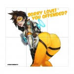 โปสเตอร์ ขนาดใหญ่ เกมส์  Overwatch Tracer