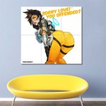 โปสเตอร์ ขนาดใหญ่ เกมส์  Overwatch Tracer