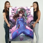 โปสเตอร์ ขนาดใหญ่ เกมส์ Overwatch D.Va Bodysuit