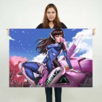 โปสเตอร์ ขนาดใหญ่ เกมส์  Overwatch D.Va Bodysuit Gun