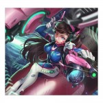 Overwatch D.Va Bodysuit Meka  Wand-Kunstdruck Riesenposter 