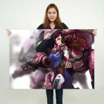 Overwatch D.Va Bodysuit Headphones  Wand-Kunstdruck Riesenposter