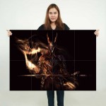 Dark Souls III The Fire Knight  Wand-Kunstdruck Riesenposter