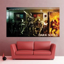 Dark Souls III Prepare to Die Again and Again  Wand-Kunstdruck Riesenposter (P-2247)