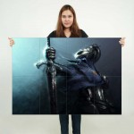 Dark Souls III Wolf Knight Wand-Kunstdruck Riesenposter