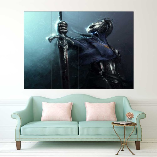 Dark Souls III Wolf Knight Wand-Kunstdruck Riesenposter