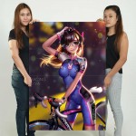  Overwatch D.Va Bicycle Racing Block Giant Wall Art Poster