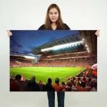 โปสเตอร์ ขนาดใหญ่ โปสเตอร์ ขนาดใหญ่ สนามฟุตบอล  Anfield stadium Liverpool FC