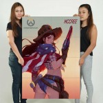 Overwatch American Mccree  Wand-Kunstdruck Riesenposter 