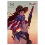 Overwatch American Mccree  Wand-Kunstdruck Riesenposter 