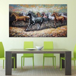 8 Horse   Block Giant Wall Art Poster (P-2292)