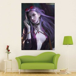 Overwatch Widowmaker Phonecall  Wand-Kunstdruck Riesenposter (P-2298)