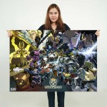 Overwatch Bastion D va Hanzo  Wand-Kunstdruck Riesenposter