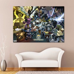 Overwatch Bastion D va Hanzo  Wand-Kunstdruck Riesenposter (P-2313)