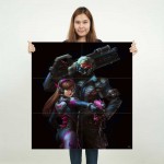 Overwatch D.va and Soldier 76  Wand-Kunstdruck Riesenposter 