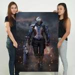 Overwatch Soldier 76  Wand-Kunstdruck Riesenposter 