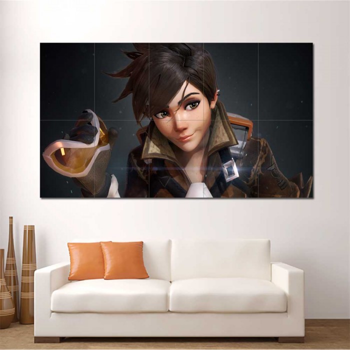 Canvas Prints Overwatch Wooden Hanging Poster Shimada Genji Wall Art Game  Painting Living Room Tracer Modular Picture Home Decor - AliExpress