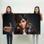 Overwatch Tracer Mask Off  Wand-Kunstdruck Riesenposter 