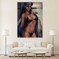 Overwatch Ana Amari Bikini  Wand-Kunstdruck Riesenposter (P-2319)