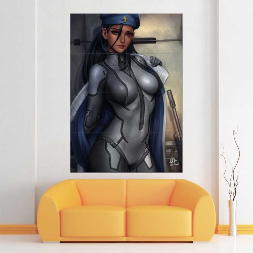 Overwatch Ana Amari Bodysuit  Wand-Kunstdruck Riesenposter 