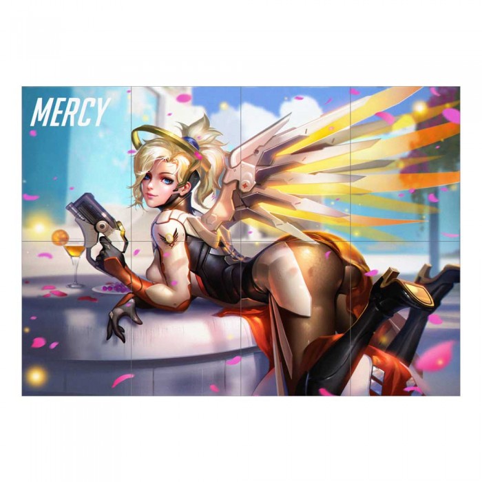 Overwatch Mercy Pose Block Giant Wall Art Poster