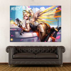 โปสเตอร์ ขนาดใหญ่  เกมส์ Overwatch Mercy Pose  (P-2328)