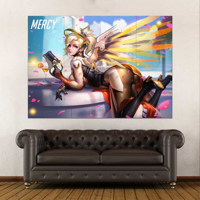 Overwatch Mercy Pose Block Giant Wall Art Poster