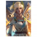 โปสเตอร์ ขนาดใหญ่ เกมส์ Overwatch Winged Victory Mercy