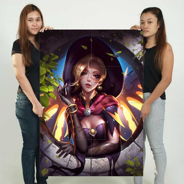 Overwatch Mercy Pose Block Giant Wall Art Poster