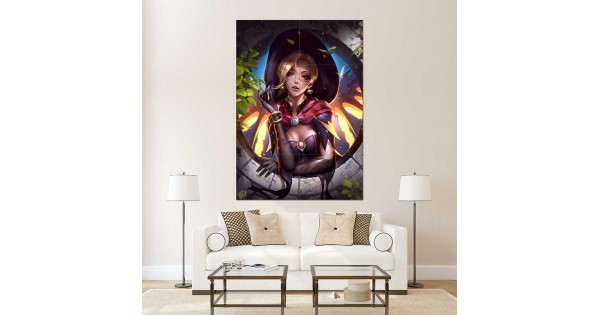 Overwatch Mercy Pose Block Giant Wall Art Poster