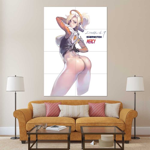 Overwatch Sexy Mercy Wand-Kunstdruck Riesenposter 