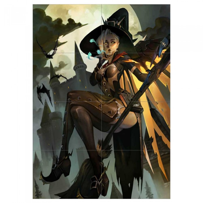 Overwatch Mercy Pose Block Giant Wall Art Poster