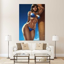 Overwatch Pharah Bikini Block Giant Wall Art Poster (P-2353)