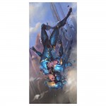 Overwatch Pharah fall from sky Block Giant Wall Art Poster