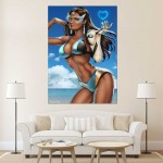 Overwatch Symmetra Bikini Block Giant Wall Art Poster