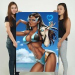 Overwatch Symmetra Bikini Block Giant Wall Art Poster