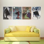 Batman Harley Quinn Joker Penquin Japan Artprint Block Giant Wall Art Poster